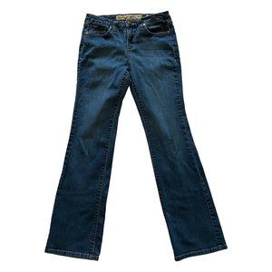 Nine West Vintage America Jeans Mid-rise Boot Cut Blue Jeans Size 30 Wasit 14"